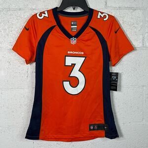 Nike woman's,  Russell Wilson Orange Denver Broncos Player Jersey Small